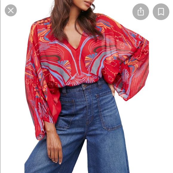 Free People Beneath the Sea Blouse - Picture 4 of 13